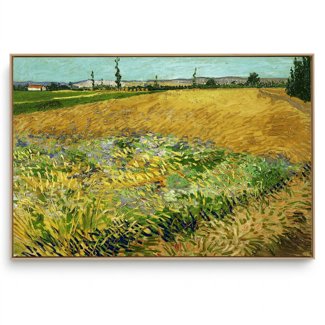 Quadro Decorativo Reprodução Pintores - Van Gogh - Campo de Trigo