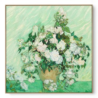 Quadro Decorativo Reprodução Pintores - Van Gogh - Rosas