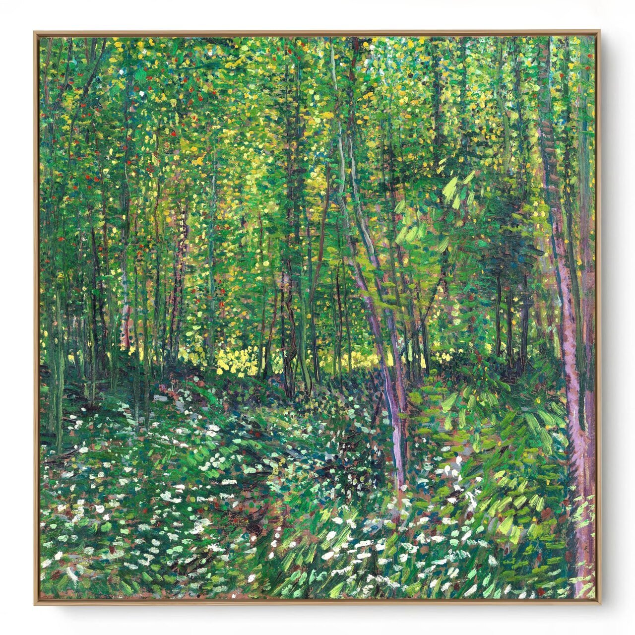 Quadro Decorativo Reprodução Pintores - Van Gogh -  Trees and Undergrowth
