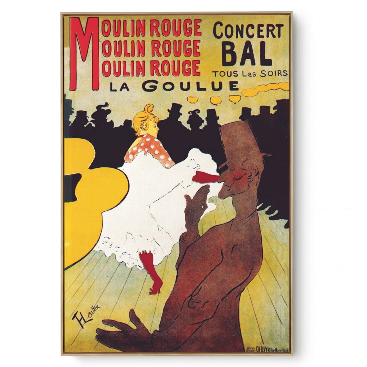 Quadro Decorativo Reprodução Pintores -  Lautrec - Moulin Rouge