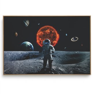 Quadro Decorativo Universo Astronauta II