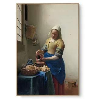 Quadro Decorativo Reprodução Pintores - Vermeer - The Milkmaid