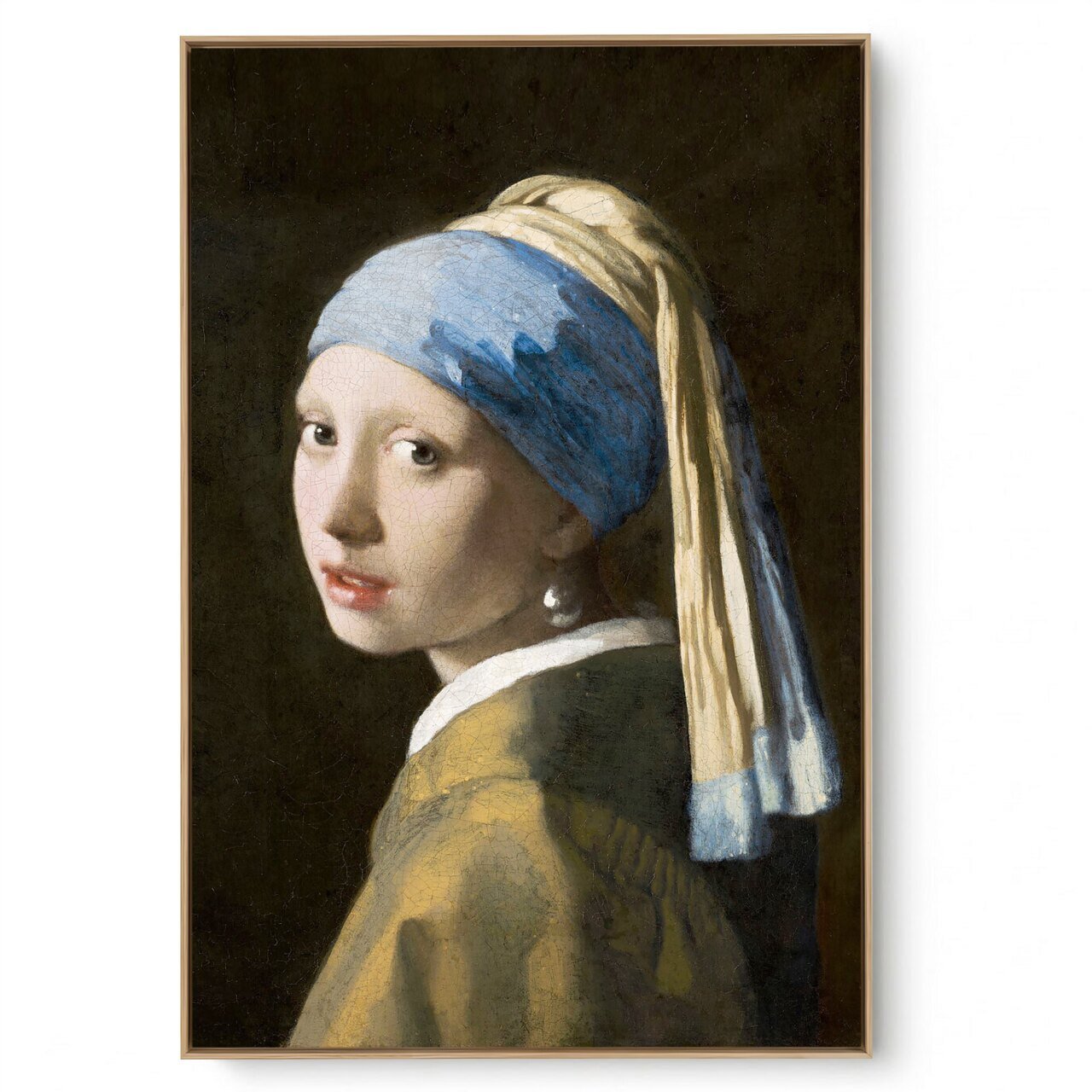 Quadro Decorativo Reprodução Pintores - Vermeer - Moça com o Brinco de Pérola 