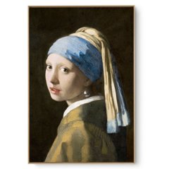 Quadro Decorativo Reprodução Pintores - Vermeer - Moça com o Brinco de Pérola