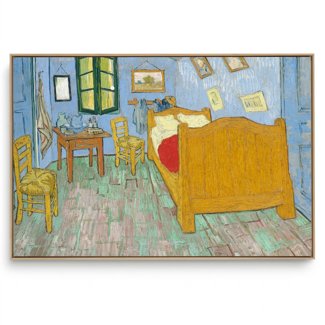 Quadro Decorativo Reprodução Pintores - Van Gogh - Quarto em Arles