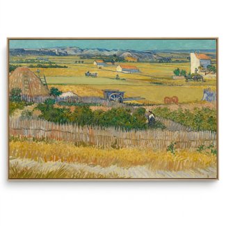 Quadro Decorativo Reprodução Pintores - Van Gogh - A colheita