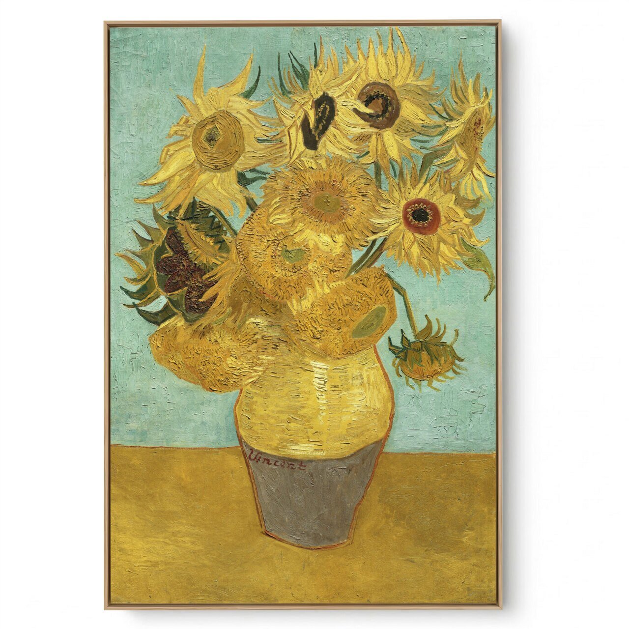 Quadro Decorativo Reprodução Pintores - Van Gogh Girassóis