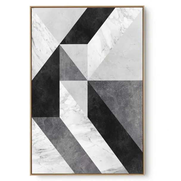 Quadro Decorativo Abstrato Formas P e B III