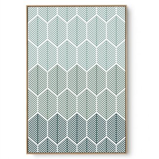 Quadro Decorativo Abstrato Geo Folha I