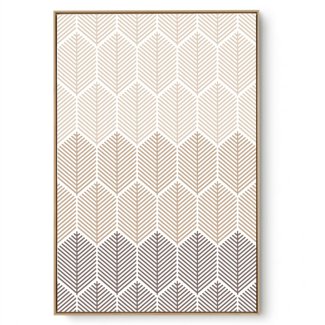 Quadro Decorativo Abstrato Geo Folha II