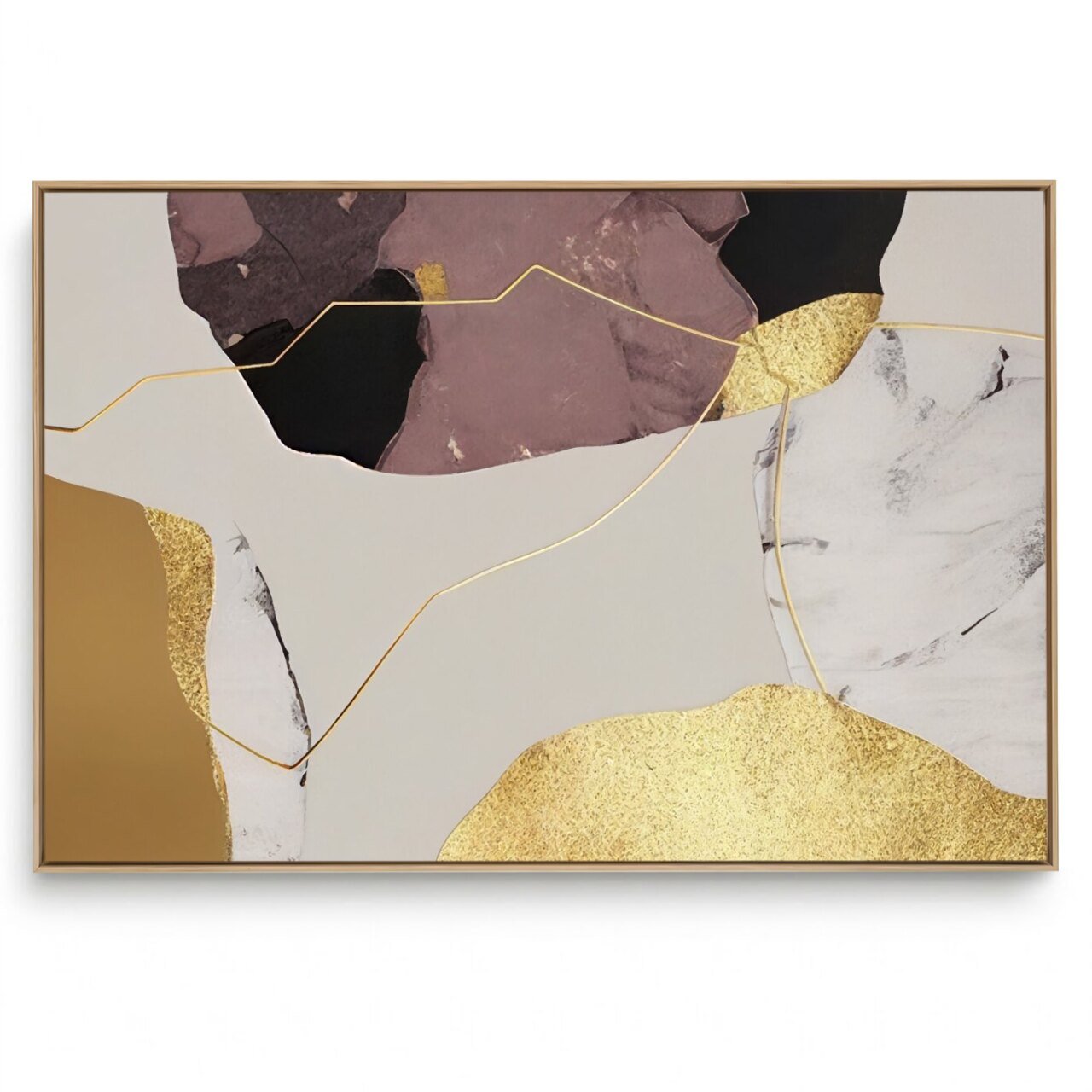 Quadro Decorativo Abstrato Horizontal Textura Orgânica II