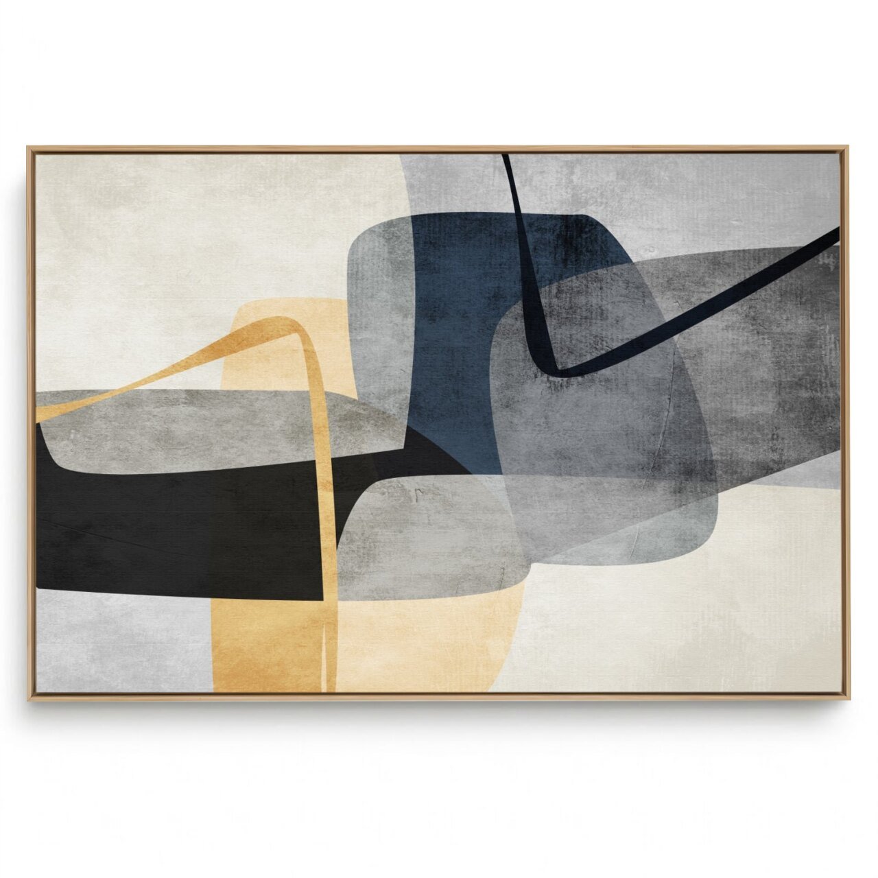 Quadro Decorativo Abstrato Horizontal Textura Orgânica III