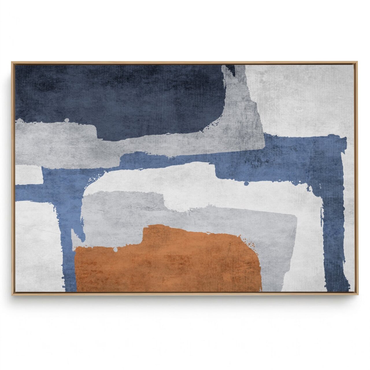 Quadro Decorativo Abstrato Horizontal Textura Orgânica IV