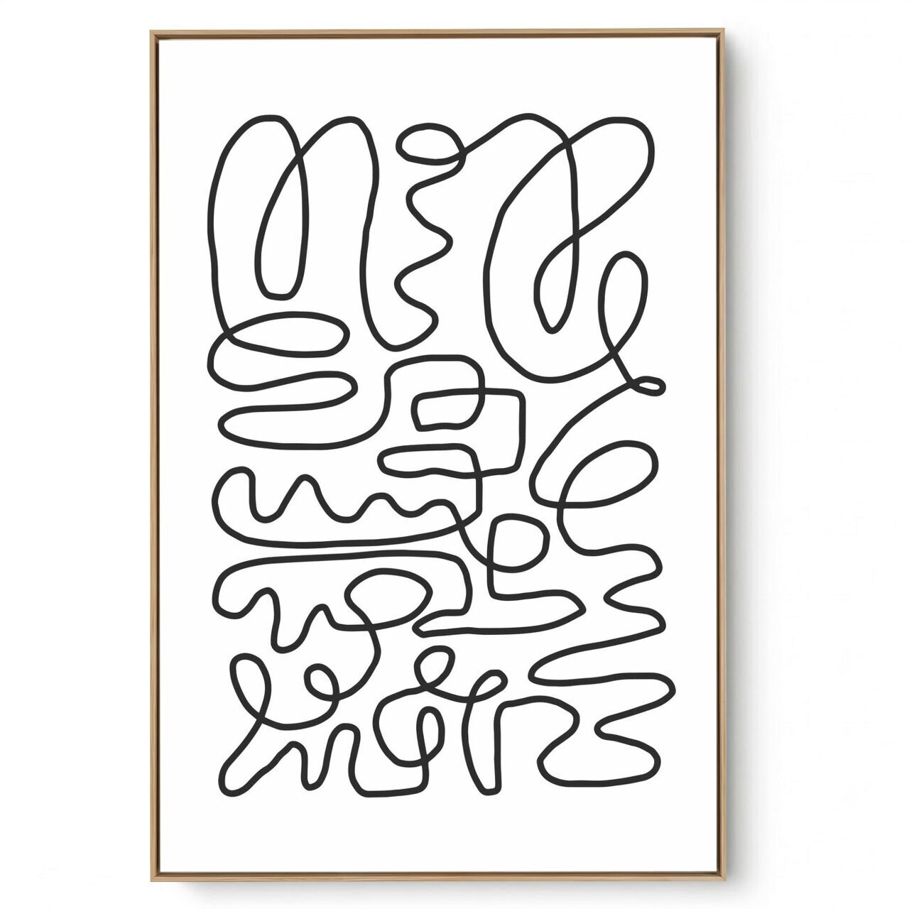 Quadro Decorativo Abstrato  P e B I