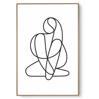 Quadro Decorativo Abstrato P e B II