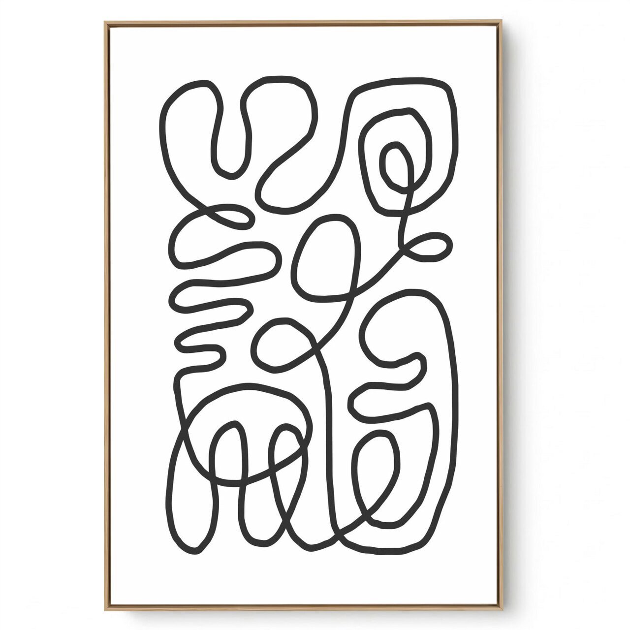 Quadro Decorativo Abstrato  P e B III