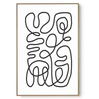 Quadro Decorativo Abstrato P e B III