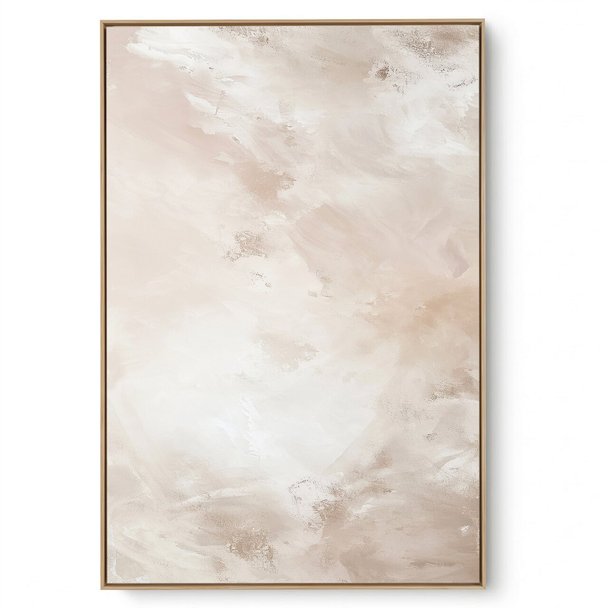 Quadro Decorativo Abstrato Textura Tons Bege VI