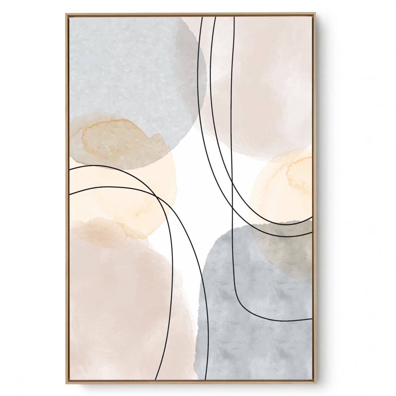 Quadro Decorativo Abstrato Textura Tons Bege VII