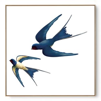 Quadro Decorativo Andorinhas