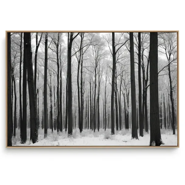 Quadro Decorativo Árvore na Neve V