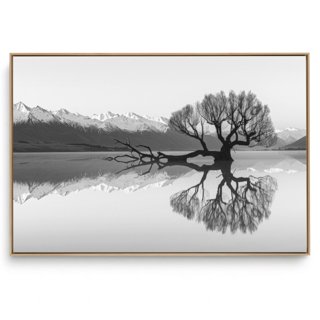 Quadro Decorativo Árvore Espelhada P e B