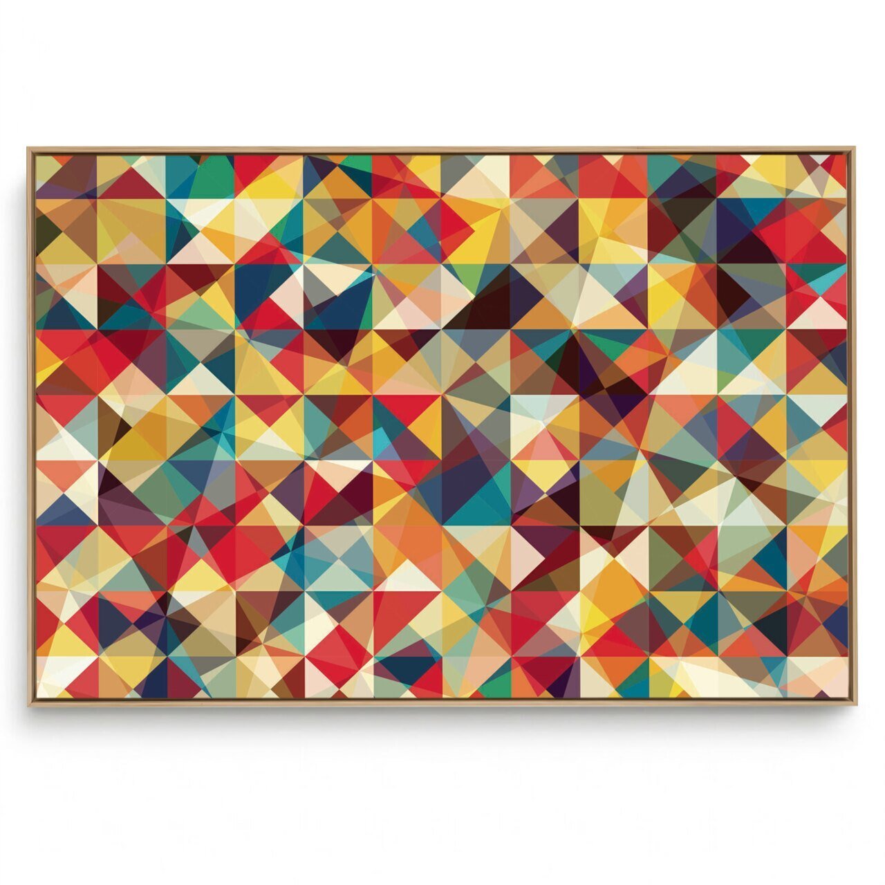 Quadro Decorativo Abstrato Tríplice Colorido