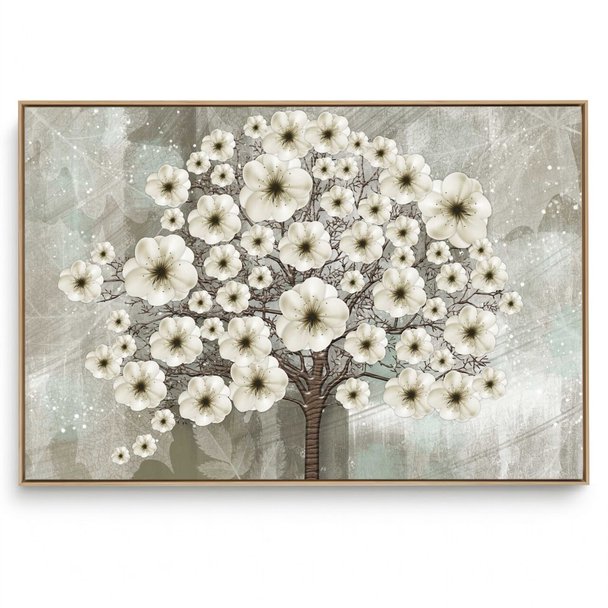 Quadro Decorativo Árvore Biscuit