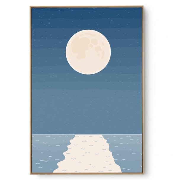 Quadro Decorativo Azul Praia II