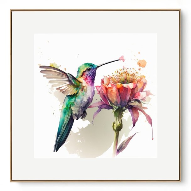 Quadro Decorativo Beija Flor I