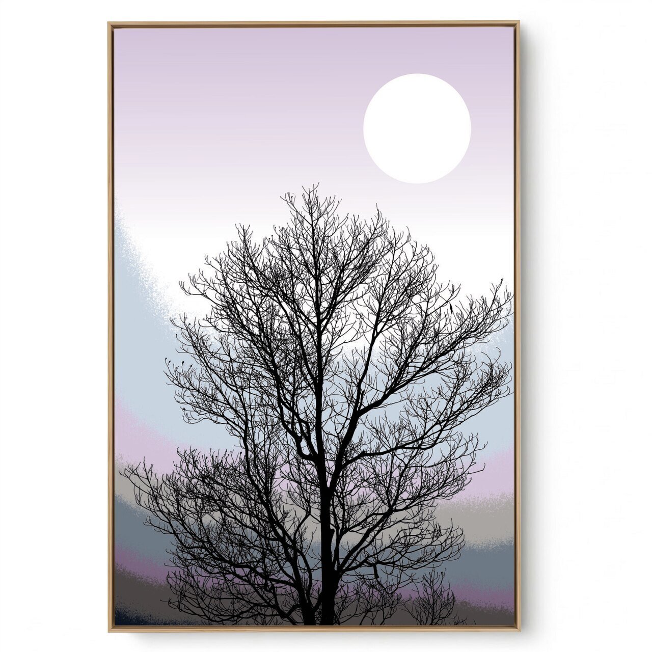 Quadro Decorativo Árvore Sombra