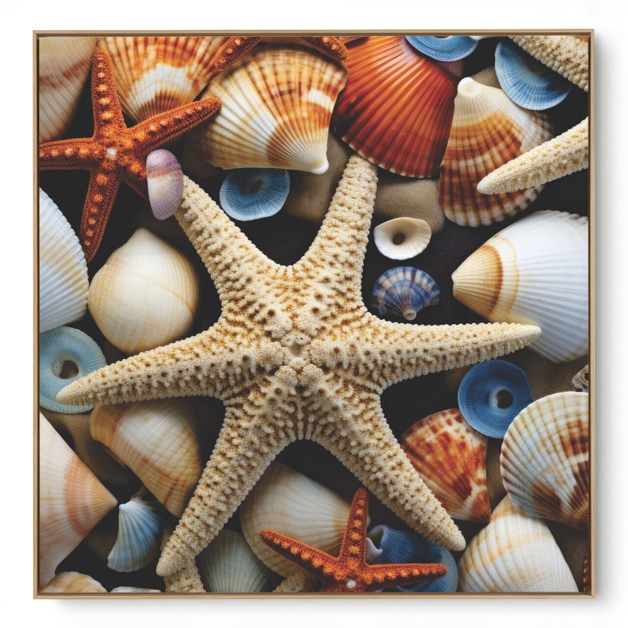 Quadro Decorativo Conchas Mix I