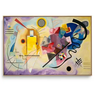 Quadro Reproduções Pintores - Kandinsky Amarelo, Vermelho e Azul