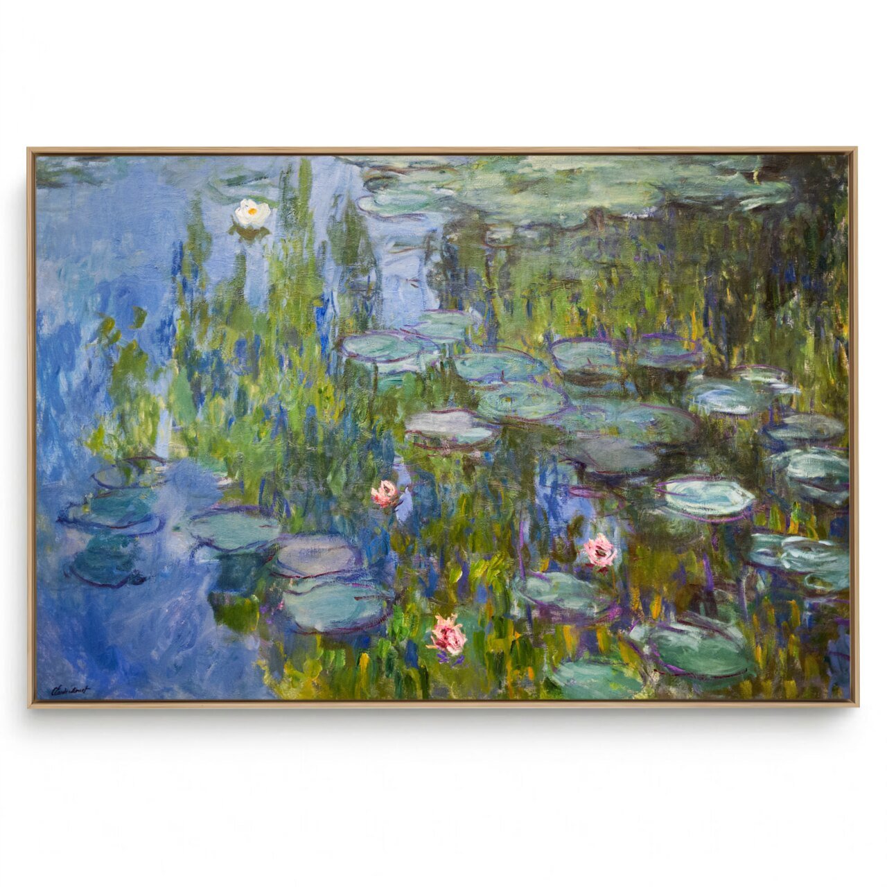 Quadro Decorativo Reprodução Pintores Claude Monet - Water Lilies