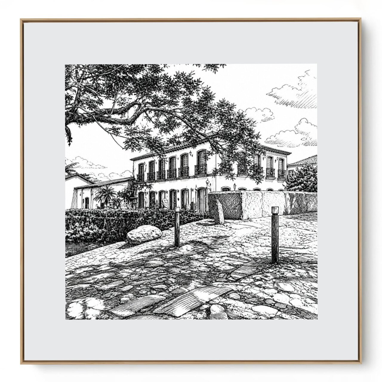 Quadro Decorativo Serie Cidades Brasileiras Ouro Preto II