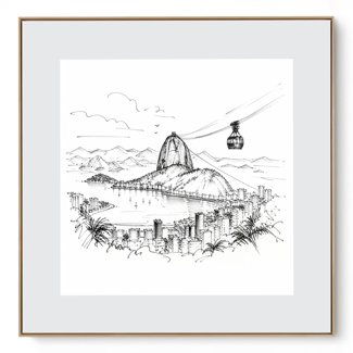 Quadro Decorativo Serie Cidades Brasileiras Rio I