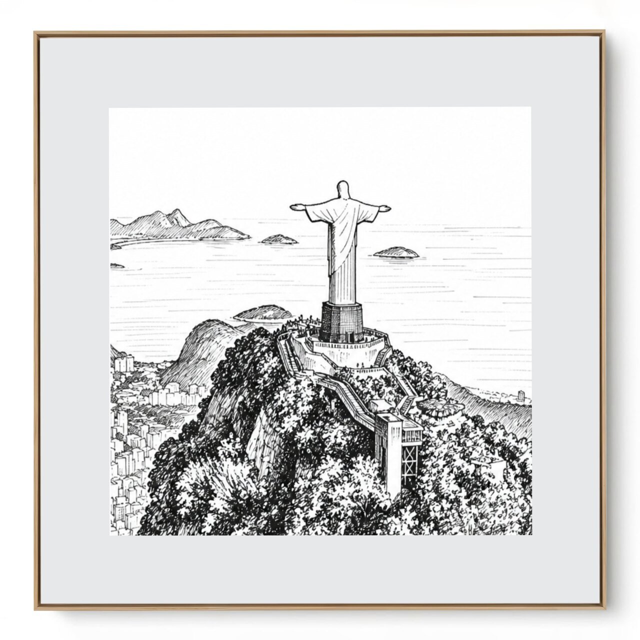 Quadro Decorativo Serie Cidades Brasileiras Rio II