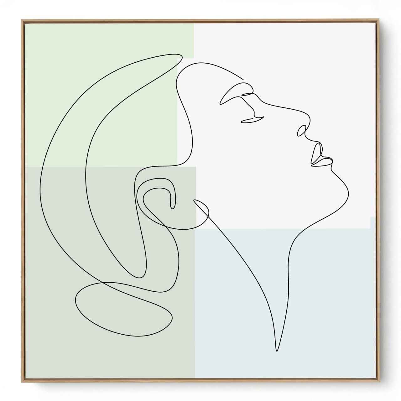 Quadro Decorativo Abstrato Face Minimalista II