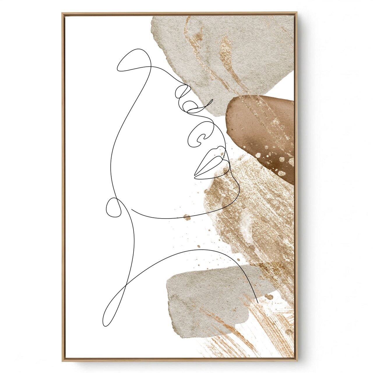Quadro Decorativo Face Line Abstrato I