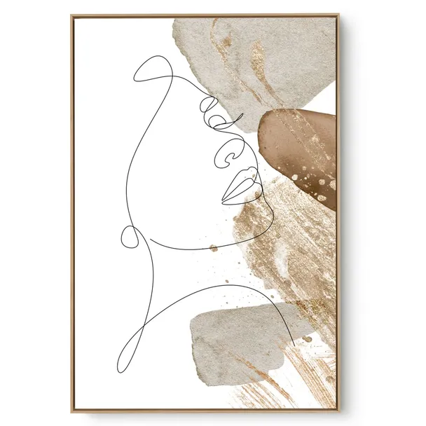 Quadro Decorativo Face Line Abstrato I