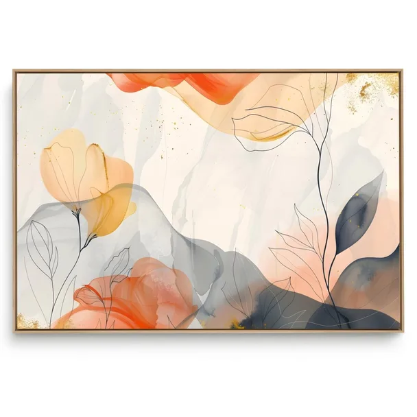 Quadro Decorativo Folhagem H I