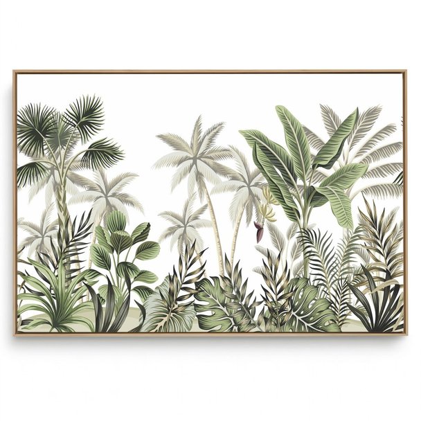 Quadro Decorativo Folhas Tropicais