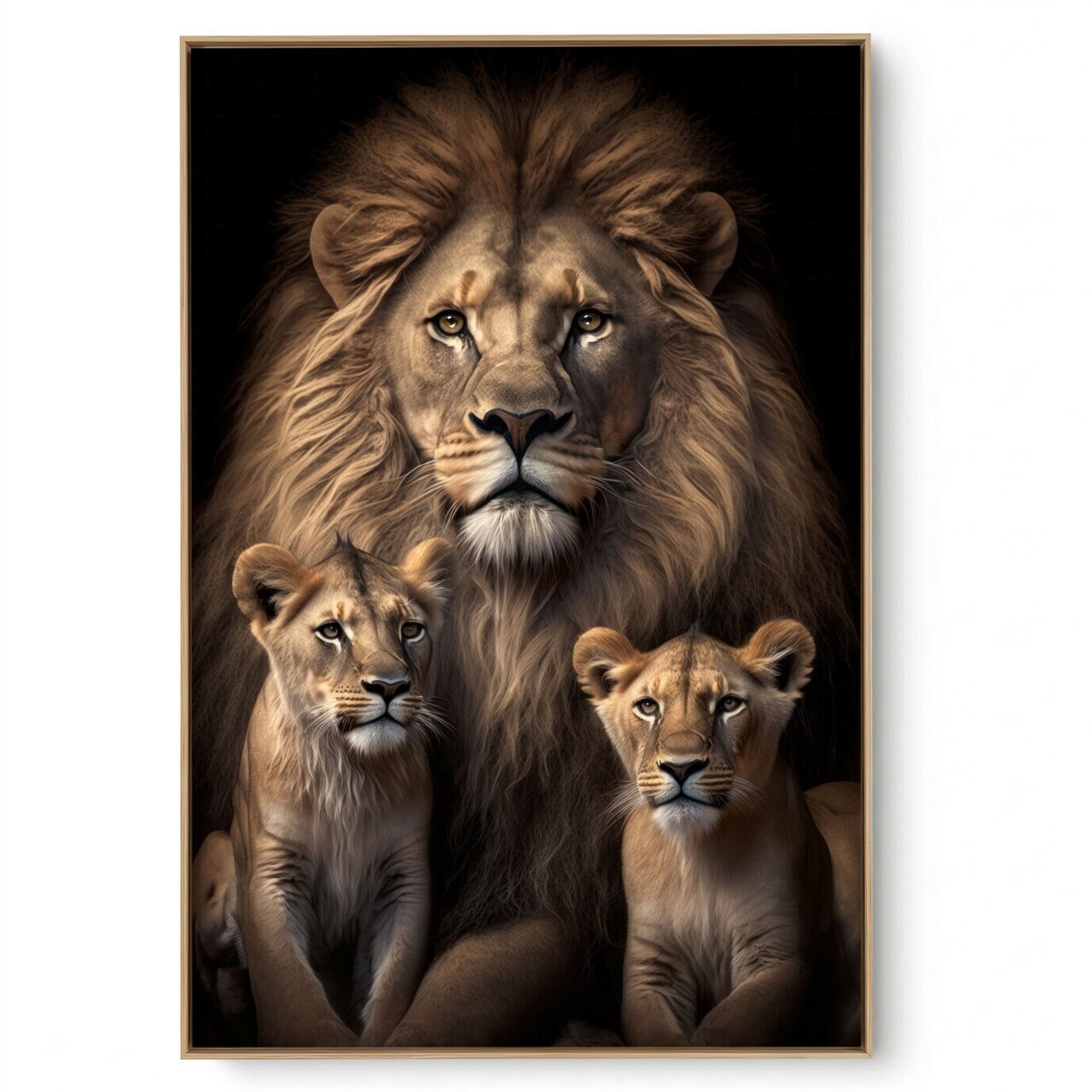 Quadro Decorativo Família Leão  IV