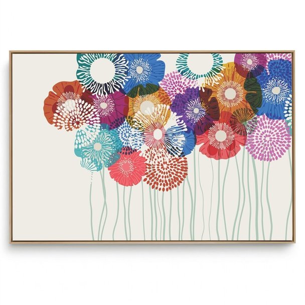 Quadro Decorativo Flores Solares