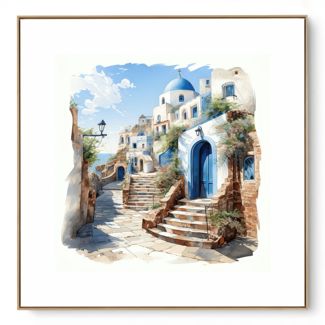 Quadro Decorativo Grécia Arte I