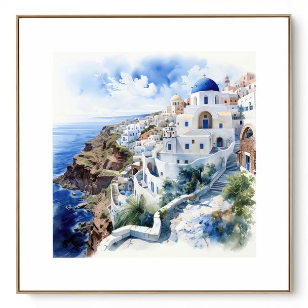 Quadro Decorativo Grécia Arte III