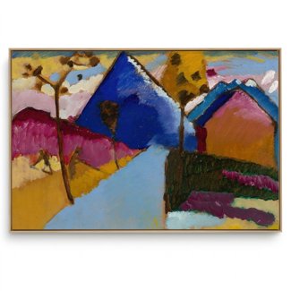 Quadro Decorativo Reprodução Pintores - Kandinsky Kochel Rua Direita