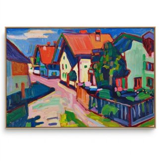 Quadro Decorativo Reprodução Pintores - Kandinsky Murnau 1908