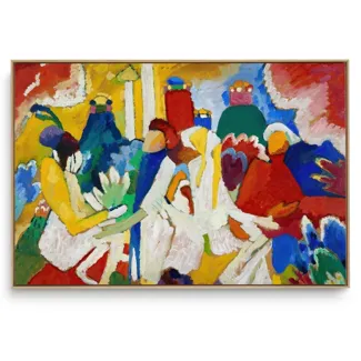 Quadro Decorativo Reprodução Pintores - Kandinsky Oriental 1909