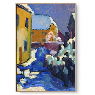 Quadro Decorativo Reprodução Pintores - Kandinsky Reitoria em Kochel